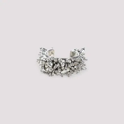 Dries Van Noten Intricate Metallic Textured Bracelet In Metallic
