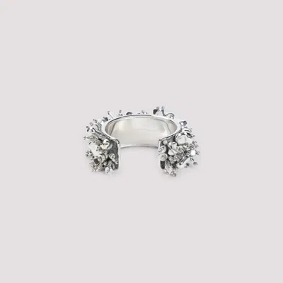 Dries Van Noten Intricate Metallic Textured Bracelet In Metallic