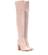 GIANVITO ROSSI EXCLUSIVE TO MYTHERESA.COM - SUEDE OVER-THE-KNEE BOOTS,P00213613