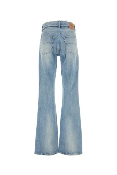 Balenciaga Flared Leg Jeans In Blue