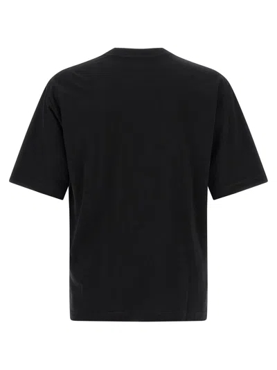Dsquared2 Loose Fit Black Cotton T-shirt With Vintage Logo In Black