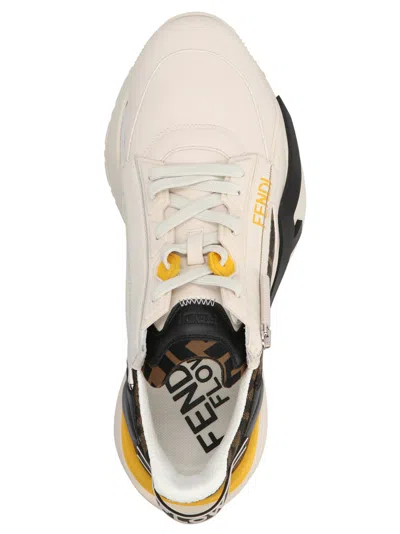 Fendi Flow Sneaker With Distinctive Monogram Accents In Black