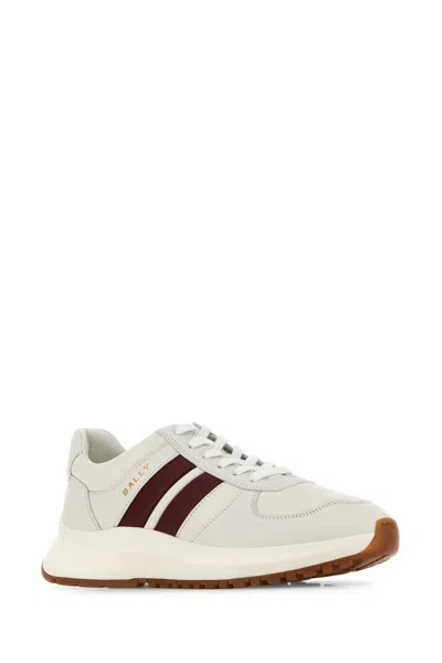 Bally White Leather Darsyl Sneakers In Neutral