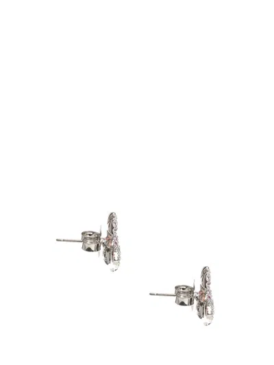 Vivienne Westwood Grace Bas Relief Stud Earrings Jewelry Silver In Multi
