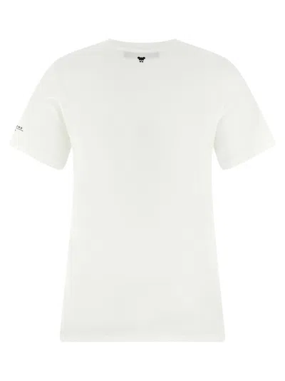 Weekend Max Mara Crew Neck Floral Print Short Sleeves Top In White