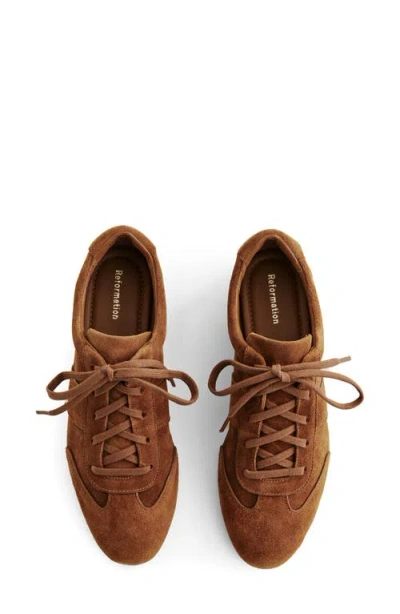 Reformation Terra Sneaker In Brown