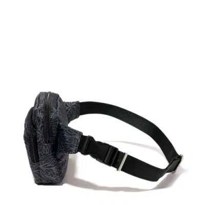 Baggallini Securtex Anti Theft Sling Belt Bag In Midnight Blossom Print