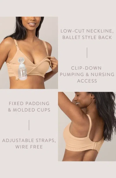 Kindred Bravely Busty Contour Hands-free Pumping & Nursing Bra-  Sizing Options Available In Brown