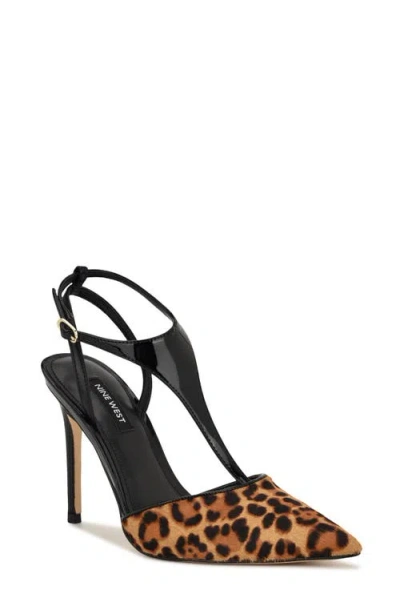 Nine West Women's Fiesta T-strap Stiletto Pumps In Animal Print
