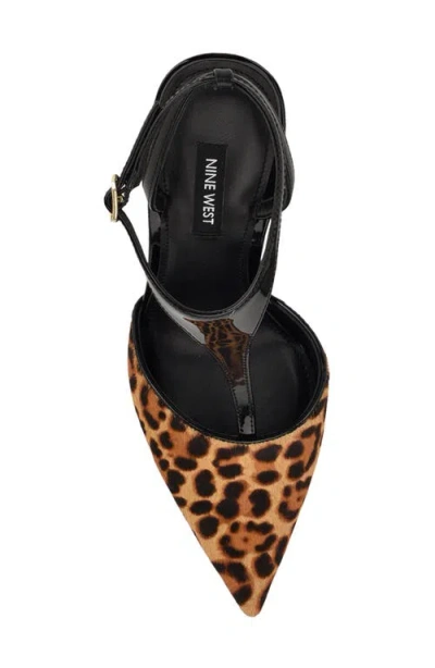 Nine West Women's Fiesta T-strap Stiletto Pumps In Animal Print