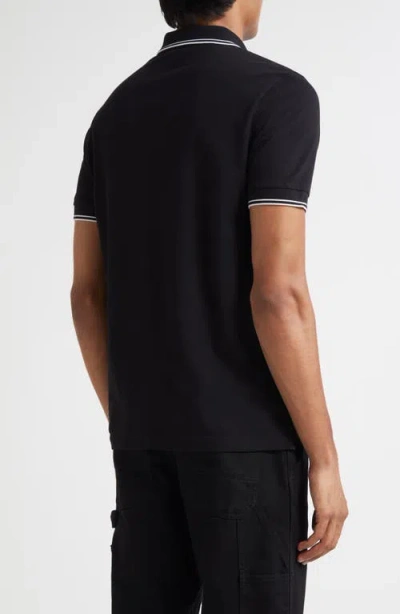 Stone Island Short Sleeve Slim Polo In Blue