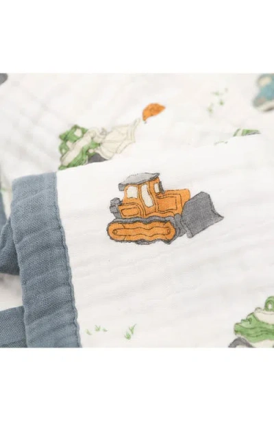 Little Unicorn Cotton Muslin Baby Quilt In Multi