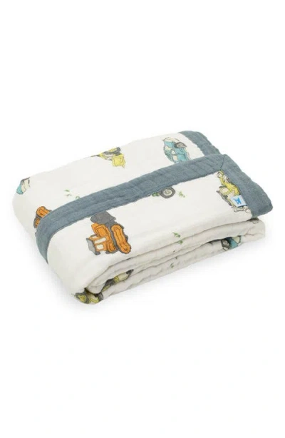 Little Unicorn Cotton Muslin Baby Quilt In Multi