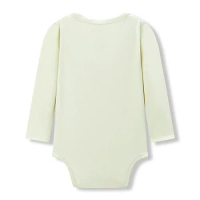 Milkbarn Luxe Solid Long Sleeve One Piece In Green
