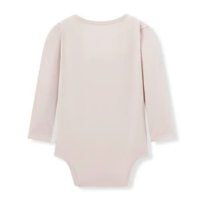 Milkbarn Luxe Solid Long Sleeve One Piece In Neutral