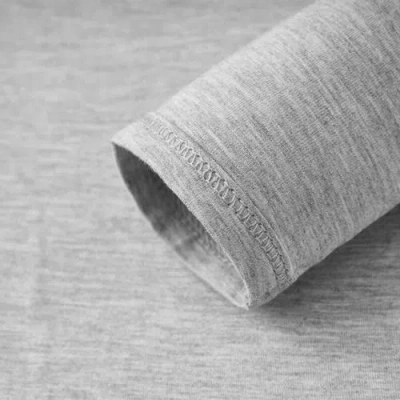 Milkbarn Luxe Solid Long Sleeve One Piece In Gray