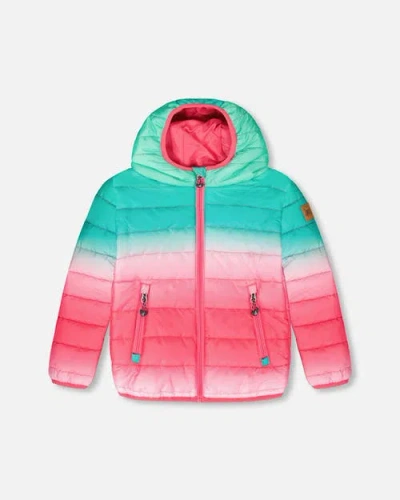 Deux Par Deux Quilted Mid-season Jacket In Multi