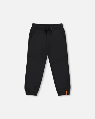 Deux Par Deux Fleece Sweatpants With Pockets In Black