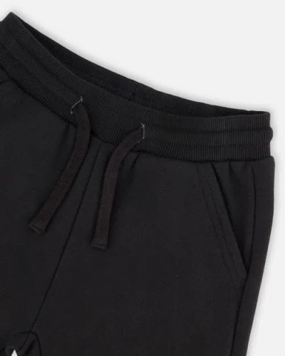 Deux Par Deux Fleece Sweatpants With Pockets In Black