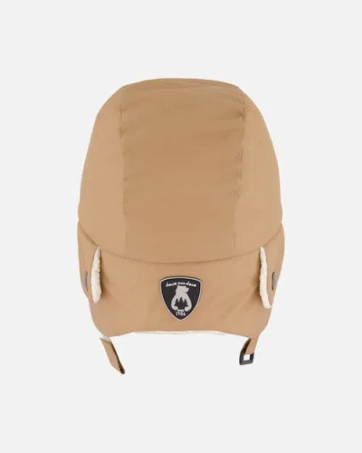 Deux Par Deux Gender Inclusive Lined Chapka In Brown