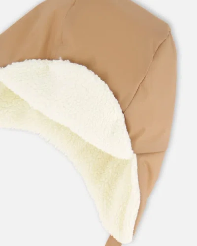 Deux Par Deux Gender Inclusive Lined Chapka In Brown