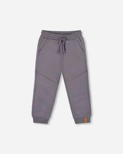 Deux Par Deux Fleece Sweatpants With Pockets In Gray