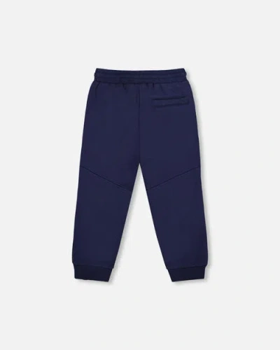 Deux Par Deux Fleece Sweatpants With Pockets In Blue