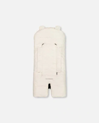 Deux Par Deux Gender Inclusive Snugly Wrap Designed For Car Seat And Stroller In White