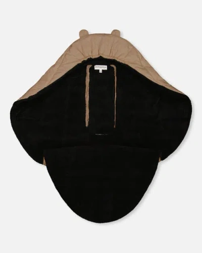 Deux Par Deux Gender Inclusive Snugly Wrap Designed For Car Seat And Stroller In Brown