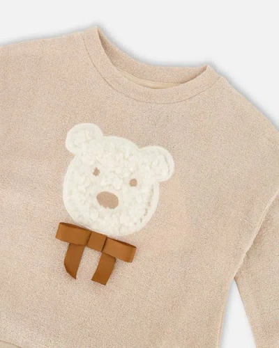 Deux Par Deux Bi-material Dress With Layered Skirt In Orange