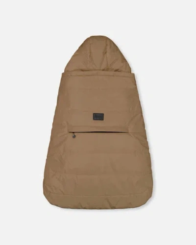 Deux Par Deux Gender Inclusive 3-in-1 Multifunction Cover For Car Seat, Stroller, And Carrier In Brown