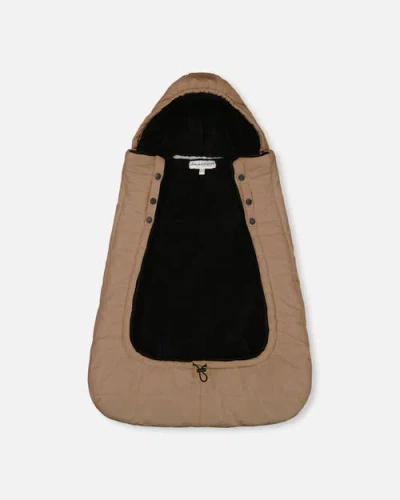 Deux Par Deux Gender Inclusive 3-in-1 Multifunction Cover For Car Seat, Stroller, And Carrier In Brown