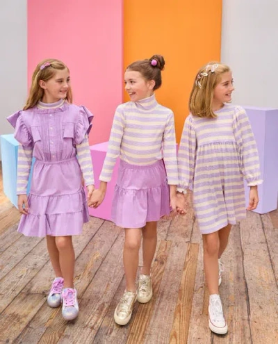 Bisby Kids' Striped Turtleneck In Multi