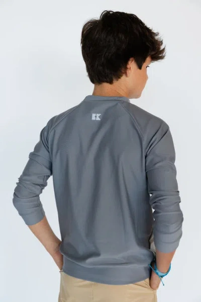 Courtside Kids Boys Pullover Sweatshirt In Gray