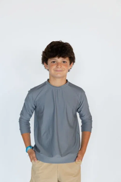 Courtside Kids Boys Pullover Sweatshirt In Gray