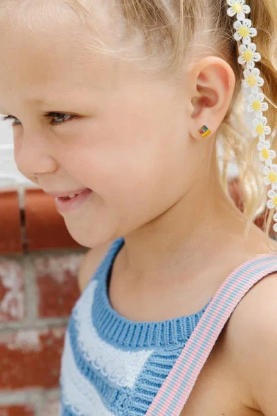 Pip Pop Crayon Stud Earrings In Gold