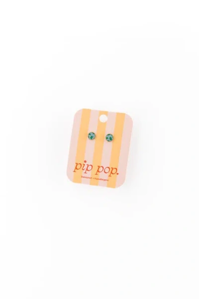 Pip Pop Earth Stud Earrings In Gold
