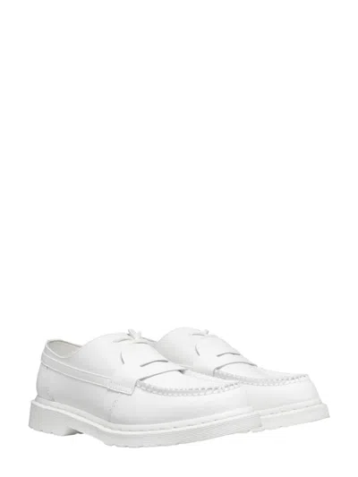 Mm6 X Dr. Martens White Loafer