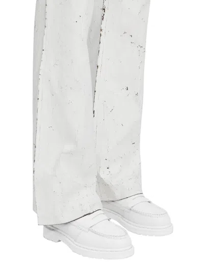 Mm6 X Dr. Martens White Loafer