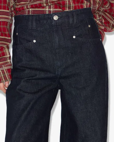 Isabel Marant Lemony Wide-leg Trousers In Blue