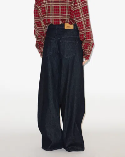Isabel Marant Lemony Wide-leg Trousers In Blue