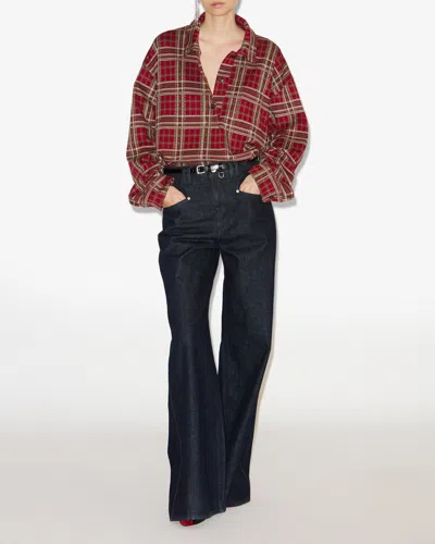 Isabel Marant Lemony Wide-leg Trousers In Blue