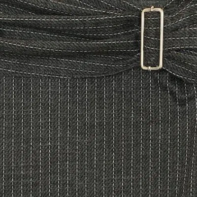 Isabel Marant Womens Anthracite Atrium Reilly Pinstripe Wool-blend Midi Skirt In Gray