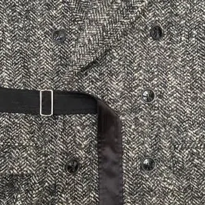 Isabel Marant Womens Atrium Ezzia Double-breasted Wool-blend Jacket Black Ecru In Gray