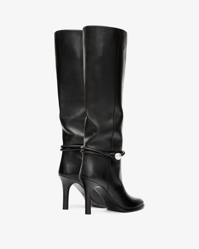 Isabel Marant Ieva Button Boots In Black