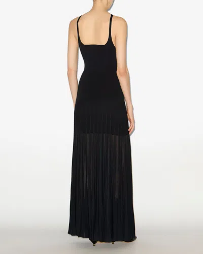 Isabel Marant Velma Crepe Knit Dress In Black