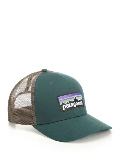 Patagonia P-6 Logo Trucker Hat Hats Green In Multi