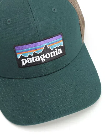 Patagonia P-6 Logo Trucker Hat Hats Green In Multi