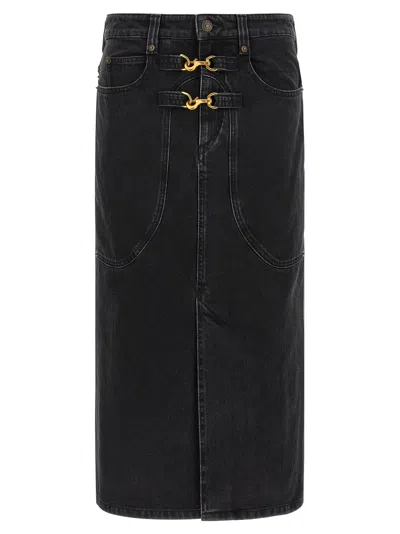 Isabel Marant Black Pavina Skirt In Black