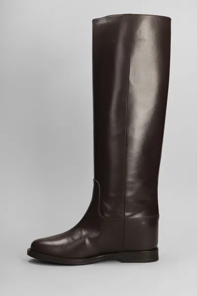 Via Roma 15 Botas - Marrón Oscuro In Multi